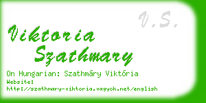 viktoria szathmary business card