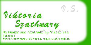 viktoria szathmary business card